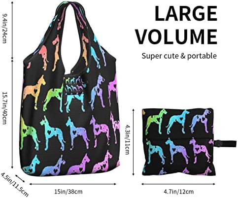Konyha Újrafelhasználható Táskák Nagy-Dán-Szív-Szeretet Bevásárló Táskák Mosható Összecsukható Carry Hordtáska Tote Ajándék