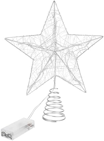 DOITOOL 1db karácsonyfa Topper Világító Csillag Alakú fa tetején Dekoráció Otthon PartyChristmas Dekoráció, Kültéri Dekoráció,