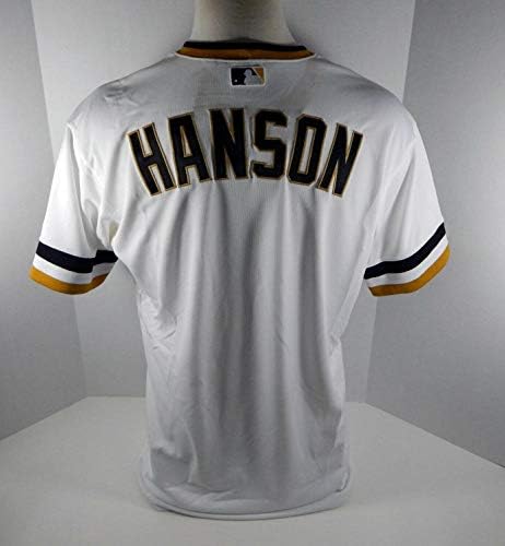 2015 Pittsburgh Pirates Alen Hanson Játék Kiadott Fehér Jersey 1970-es évek Retro TB 99 - Játék Használt MLB Mezek
