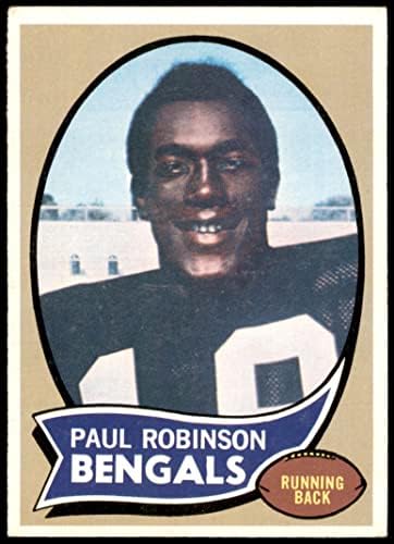 1970 Topps 137 Paul Robinson Cincinnati Bengals (Foci Kártya) VG/EX Bengals Arizona