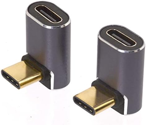 Arany 90 Fokos USB-C a Férfi-Nő Adapter Csatlakozó Támogatás 8K Videó Kijelző, 40 Gbps 100W adatátviteli & PD Gyors Töltő