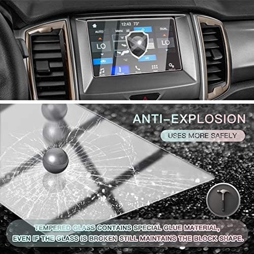 CDEFG Autó képernyővédő fólia Center Ellenőrzési Navigációs Touch Képernyő Védő 2019 2020 2021 Ranger 8 Inch, Edzett Üveg