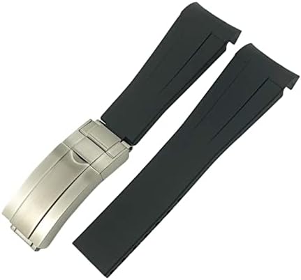 YIXIANGTING Ívelt Végén 21mm 20mm 19mm 22mm Szilikon Gumi Watchband Kompatibilis Rolex Kompatibilis Daytona Kompatibilis