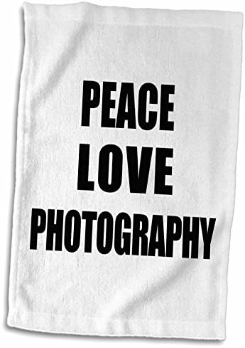 3dRose Béke, Szeretet, Fotózás - Dolog, ami boldoggá tesz - fotós. - Törülközők (twl-184896-3)