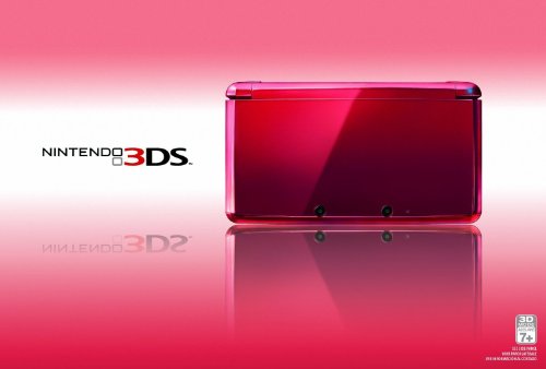 Nintendo 3DS Kézi Rendszer - Láng Piros (Felújított)