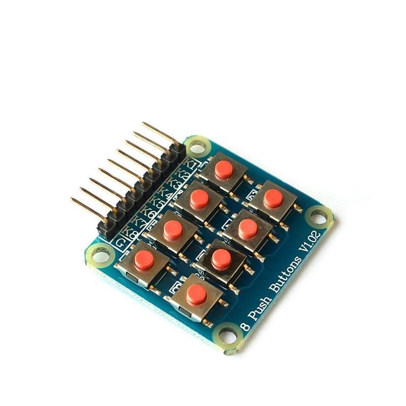 Mikro Kapcsoló, 2 x 4 Mátrix Billentyűzet mikrokontroller Független Kulcs Gomb 8 Bővített Billentyűzet Modul