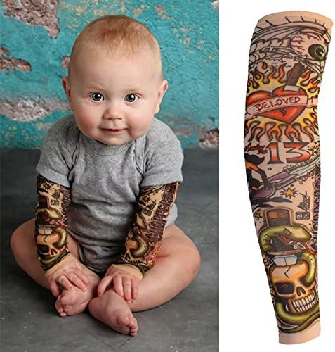 6db Ideiglenes Tetoválás Ujjú Gyerekeknek, Hamis Csúszik A Karját Fényvédő Ujjú