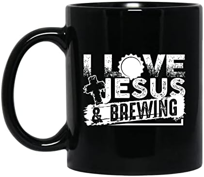 Sörgyártás Grafikus Kupa, Szeretem Jézust & Sör Teáscsésze Ajándékok, Vicces Sörgyártás Bögre Kávé, Sör, Sör Kerámia Teás