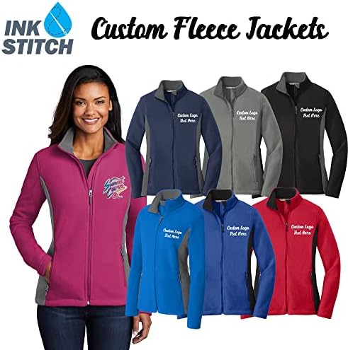 TINTA SZEM Hölgyek L216 Egyedi Design Hímzés Szövegek Logó Colroblock Fleece Kabátok - Multicolors
