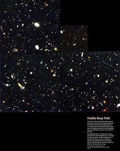 Hubble űrtávcső Galaxy Mély Mező 11x14 Ezüst-Halogenid-Fotó Nyomtatás