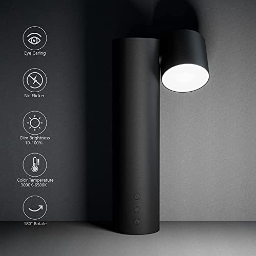 BLINKO LED-es asztali Lámpa Szabályozható asztali lámpa,180° Forgatás Lámpa Fej,3 Fényerő Állítható,3 Szín Hőmérséklet,Touch