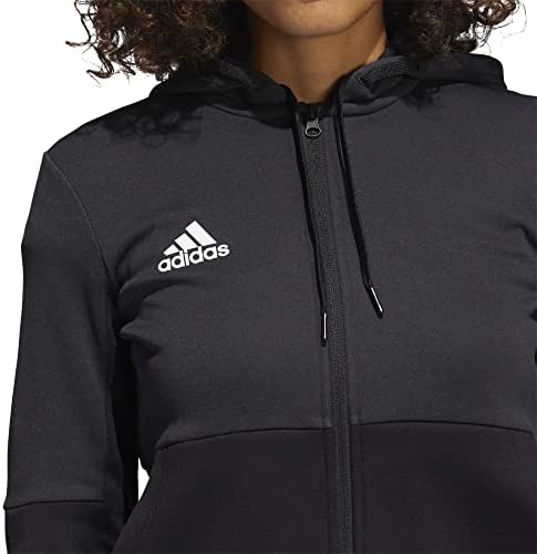 Adidas Női TI FZ Teljes Zip jacket, Nedvesség Wicking - sötétkék/Fehér