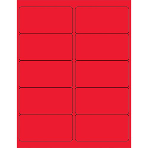 Téglalap Lézer Címke/Matricák, 4 x 2, Pasztell Kék, (1000 Címke / karton)