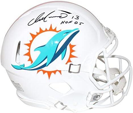 Dan Marino Dedikált Miami Dolphins Hiteles Sebesség Sisak HOF SZÖVETSÉG 29933 - Dedikált NFL Sisak