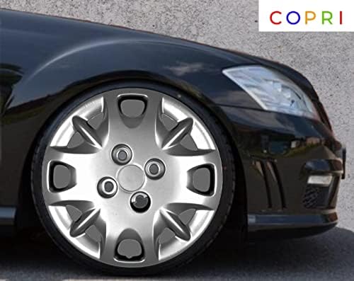 Copri Készlet 4 Kerék Fedezze 13 Coll Ezüst Dísztárcsa Bolt-On Illik Chevrolet