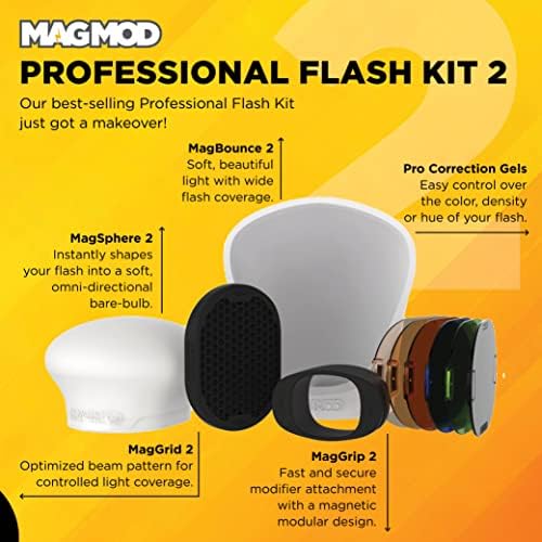 MagMod Szakmai Flash Készlet 2 | Fotózás Világítás Vaku Diffúzor Set | Mágneses Fény Diffúzor Mellékletek | Új, Továbbfejlesztett,