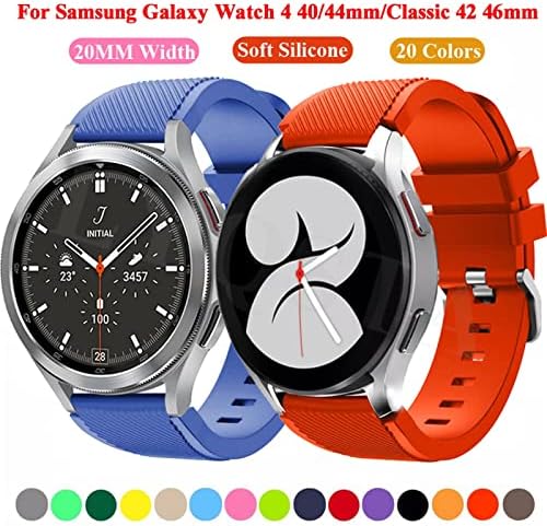 BEDCY Sport Karóra Szíj, A Samsung Galaxy Óra 4 44 40mm /Watch4 Klasszikus 46 42mm Zenekar Csere Szilikon 20mm Watchband