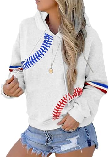 ETATNG Női Raglan Pólók Baseball Póló Kerek Nyak Vékony Póló Patchwork Nyomtatás Blúz