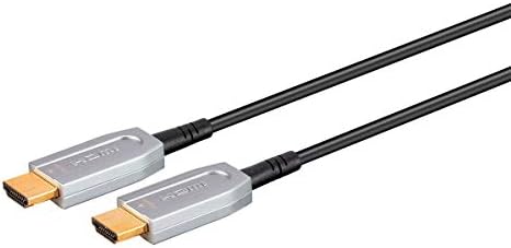 Monoprice High Speed Kábel HDMI-Kompatibilis Eszközök - 20 Méter - Fekete, 4K@60Hz, HDR, 18Gbps, Optikai, Arc, AOC, Ycbcr