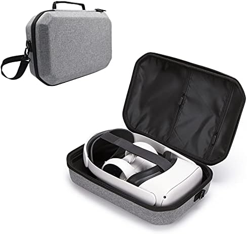 Hordtáska Kompatibilis Oculus Quest 2, VR Headset, valamint Vezérlő Ütésálló Hordozható Utazási Tároló Esetben Alkalmas a