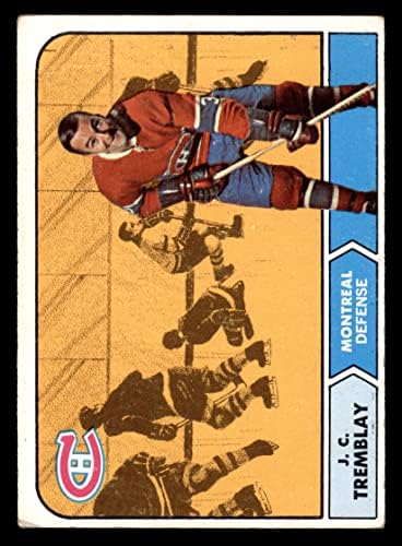 1968 Topps 59 J. C. Tremblay Montreal Canadiens (Hoki-Kártya) VG Canadiens