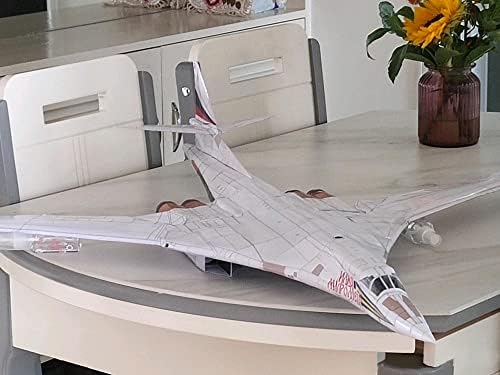 MOUDOAUER 1:72 Papír Tupolev Tu-160 Black Jack Bombázó Modell Modell Szimuláció Légi Tudományos Kiállítás Modell (Összeszerelt