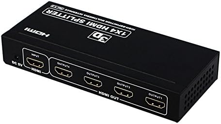 HDMI Matrix Switche,Hdmi adagoló,4 portos HDMI Splitter 1 4 HDMI 1.4 Powered Elosztó Elosztó 1x4 a 4Kx2K Full HD 1080P