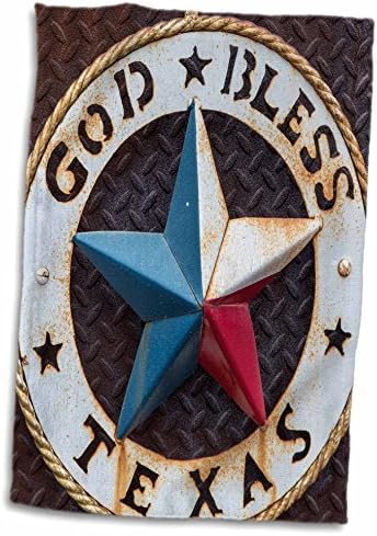 3dRose Lone Star Texas Jelkép, Austin, Texas, USA - Törölköző (twl-190191-3)
