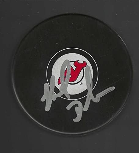 Mike Dunham Aláírt New Jersey Devils Puck - Dedikált NHL Korong