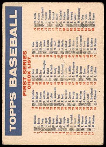1957 Topps BAZ Bazooka Lista 1/2 (Baseball Kártya) (Páncélököl Vissza) SZEGÉNY