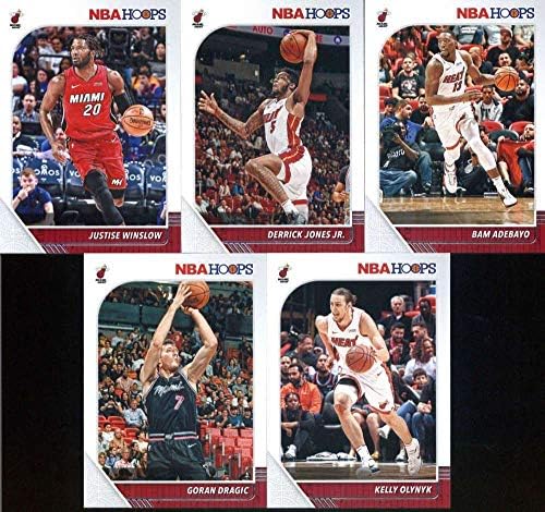 2019-20 Panini NBA Karika Miami Heat Csapatát Készlet 11 Kártyák: Bam Adebayo(95), Goran Dragic(96), Kelly Olynyk(97),