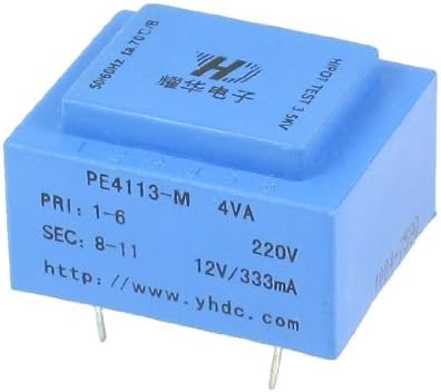 Aexit PE4113-M 4VA Akkumulátorok, Töltők & Kiegészítők, 50/60 Hz 12 v-os 333mA Kimenet, Hálózati leválasztó Transzformátor