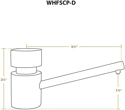 Whitehaus Gyűjtemény WHFSCP-D-C Utility Szappan/Krém Adagoló, Polírozott Króm