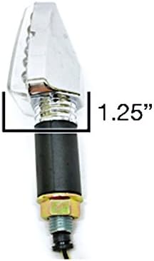 Krator Mini Egyéni LED lámpa Jelzőfény Lámpa, Kompatibilis a Kawasaki Z1000 ZZR 600 1000 1200 Z750