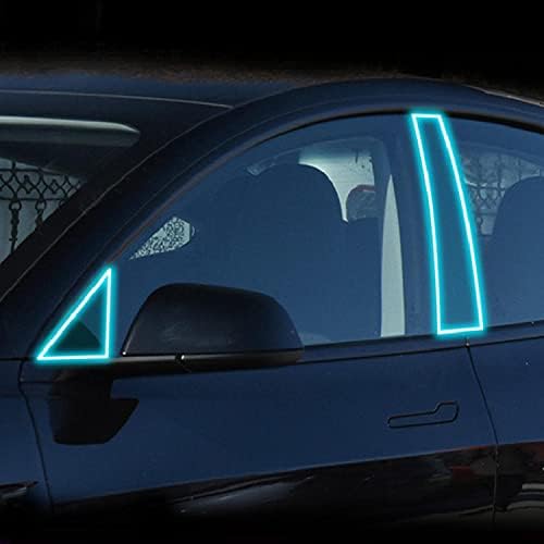 GZGZ Autó Külső Kocsi ablakán Pillér Anti-Semmiből TPU Védőfólia,a Tesla Model 3-Y 2020-2022