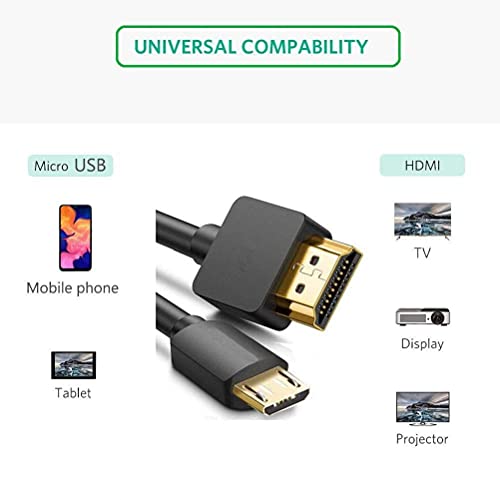 Micro USB-Hdmi Adapter Kábel-1.5M5FT, Dorwrnln Hdmi Micro USB Töltő Átalakító Kábel a Mobil Telefon vagy Tabletta Videók,