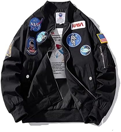 FROIBHATG Alkalmi kabátok, Férfi Motoros Bomber Dzseki, a NASA MA-1 Katonai Repülés Kabát Fény légierő Kabát