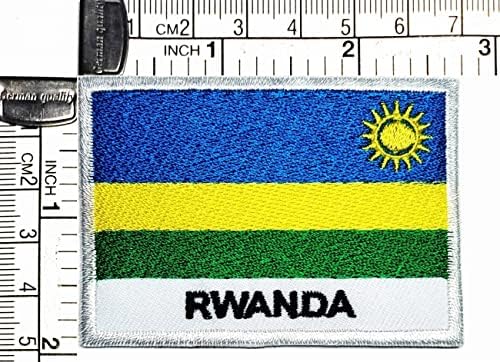 Kleenplus 1.7X2.6 HÜVELYK. Ruanda Zászló Javítás Taktikai Katonai Zászló Appliqués Foltok a Kabát Sapka Ruházat Matricák