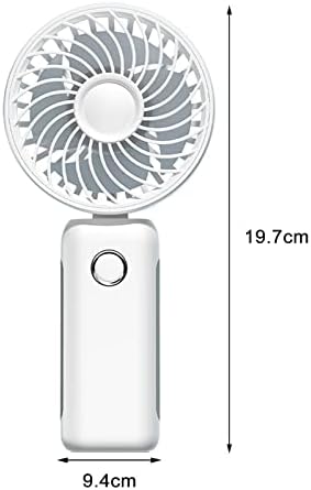 Milageto Kézi Rajongó Személyes Rajongó Összecsukható Mini Kézi Csendes Ventilátor működik Hordozható Ventilátor, Íróasztal,