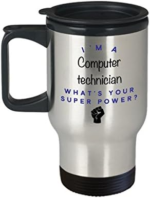 Számítógép-Technikus Utazási Bögre, én vagyok informatikus, Mi a képessége? Vicces Karrier Bögrék, Ajándék Ötlet Férfiaknak,