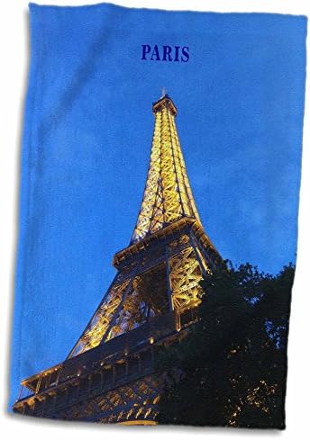 3dRose Florence Franciaország - Eiffel-Torony világít A Bastille-Ünnep - Törölköző (twl-62105-1)