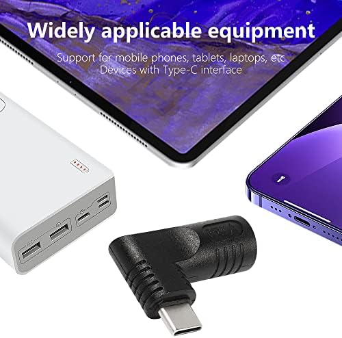 SinLoon 65W PD DC 7.4 mm x 5,0 mm-es Női (7.4 mm x 0,6 mm) Bemenet-USB C Típusú Férfi Erő töltőadapter,Uilt-a PD Automatikus