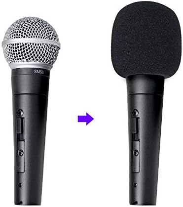 SM58 Szélvédő - Pof Szűrő Hab Szélvédő Mikrofon Cover Kompatibilis Shure SM58S SM58-LC Labdát Típusú Mikrofon Csökkenti a