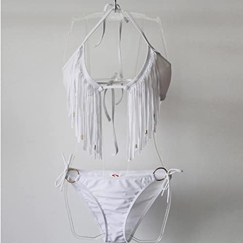 Fürdőruha Női Tassel Bikini Fürdőruha Gyöngyökkel a Gyűrűk Bikini Fürdőruha, Strand Divat Úszás Ruha