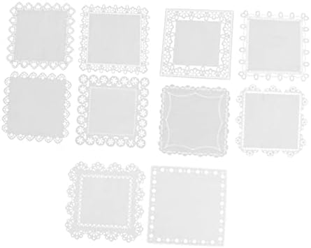 SEWACC 10db Makramé Dekoráció Scarpbook para Cuartos DIY Kártyák Csipke Papír Dekorációs Papír Csipke Scrapbook Papír Háttér