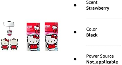 Hello Kitty Core Papír Légfrissítő - Eper x 2 Csomag (4pc Összesen)