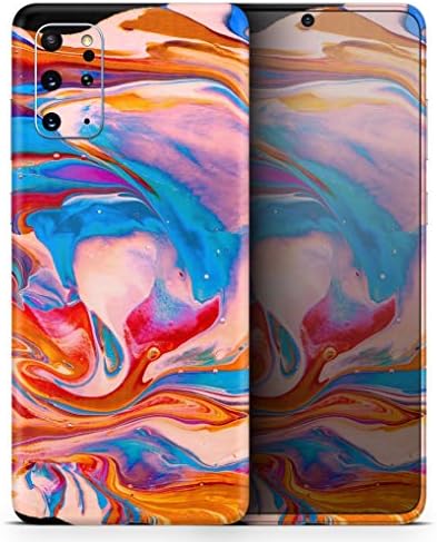 Design Skinz Folyékony Absztrakt Festék V28 Védő Vinyl Matrica Lezárja a Bőr Cover Kompatibilis A Samsung Galaxy S20 (Képernyő