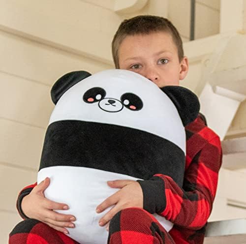 Snuggaboos Bors A Panda - 17 Ellenállhatatlanul Aranyos Nagy Giccs Plüss Párna - Szuper-Puha, Ölelnivaló Játék Minden Korosztály
