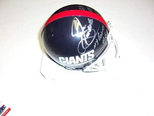 Sean Landeta New York Giants 2x Super Bowl Bajnok Szövetség/coa Aláírt Mini Sisak - Dedikált NFL Mini Sisak