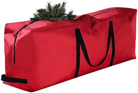 Cokino karácsonyfa Csomagokat Tároló Tartós, Megerősített Kezel & Kettős Cipzár Mesterséges Szétszerelt Fák Könny Bizonyíték